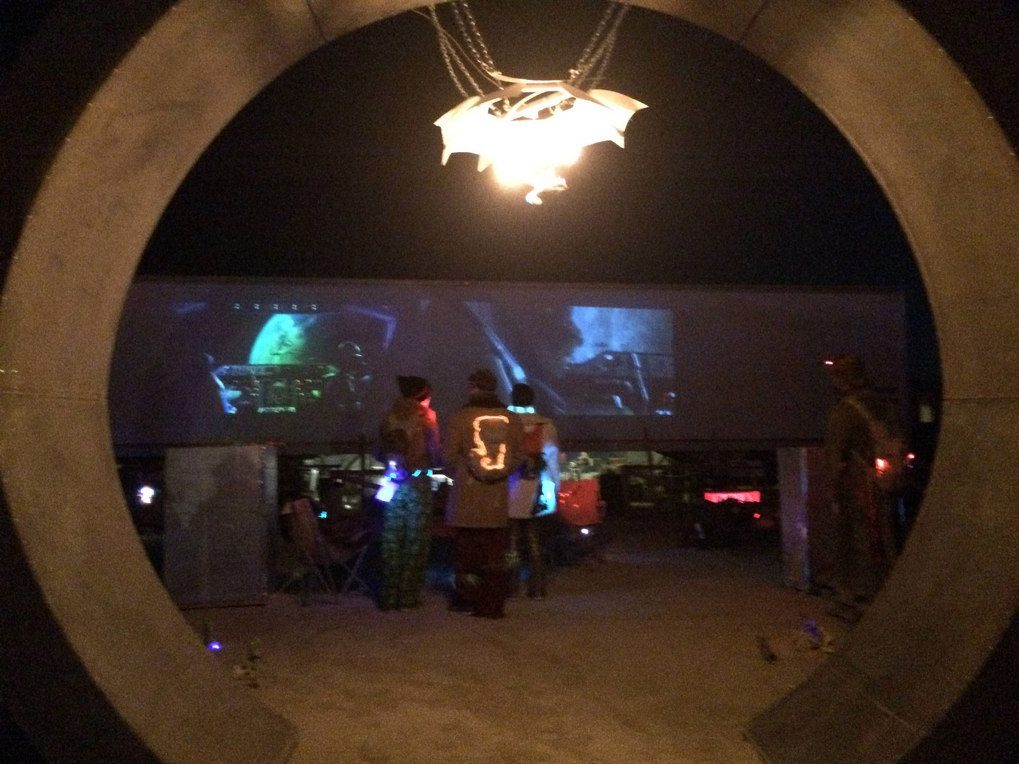 Moon Gate in front of movies