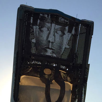 Maria del Camino art car, daytime